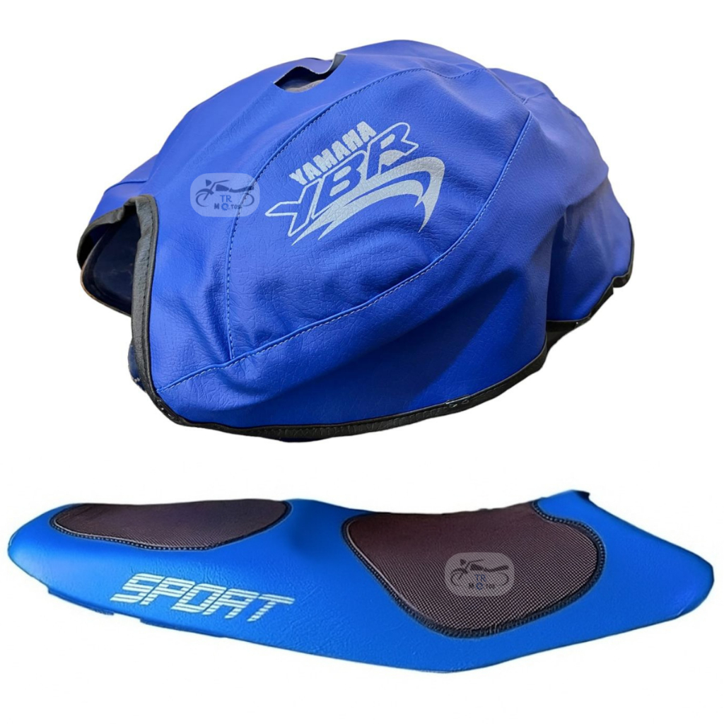 Capa Tanque + Capa Banco Sport Ybr 125 2000/2001/2002/2003/2004/2005/2006/2007/20008 Azul
