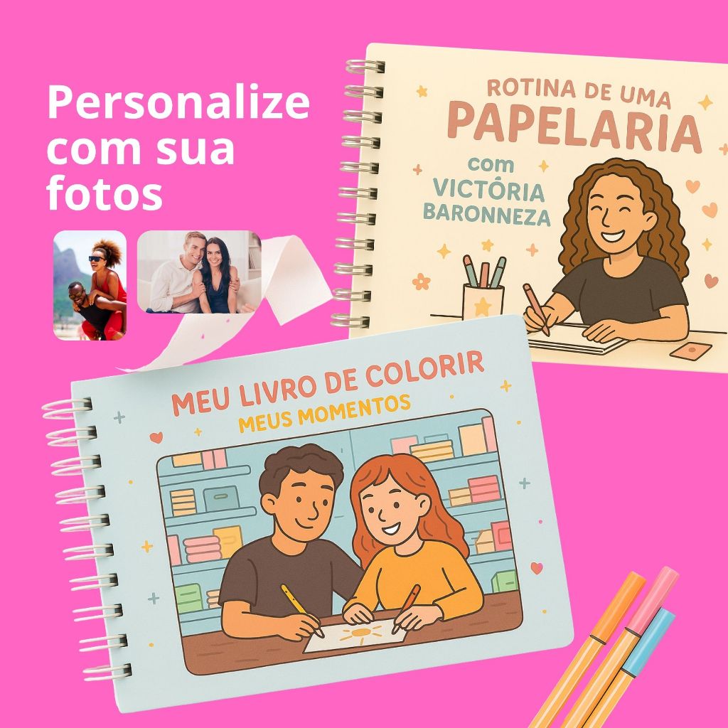 Personalize com suas fotos Livro de Colorir  - Livro de Colorir - Color Book