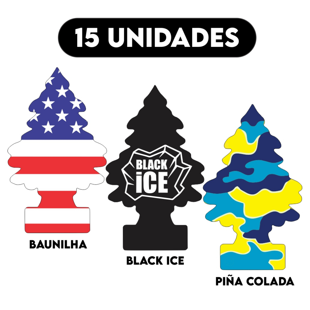 Kit 15 Unidades De Cheirinho de Carro Aromatizante Pinheiro em Oferta na Shopee
