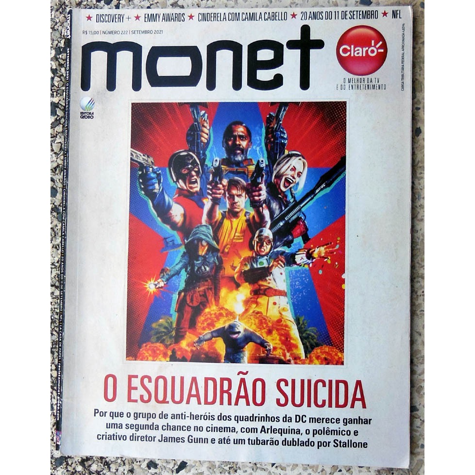Revista Monet 222 Esquadrão Suicida Cinderela Camila Cabello - Setembro 2021