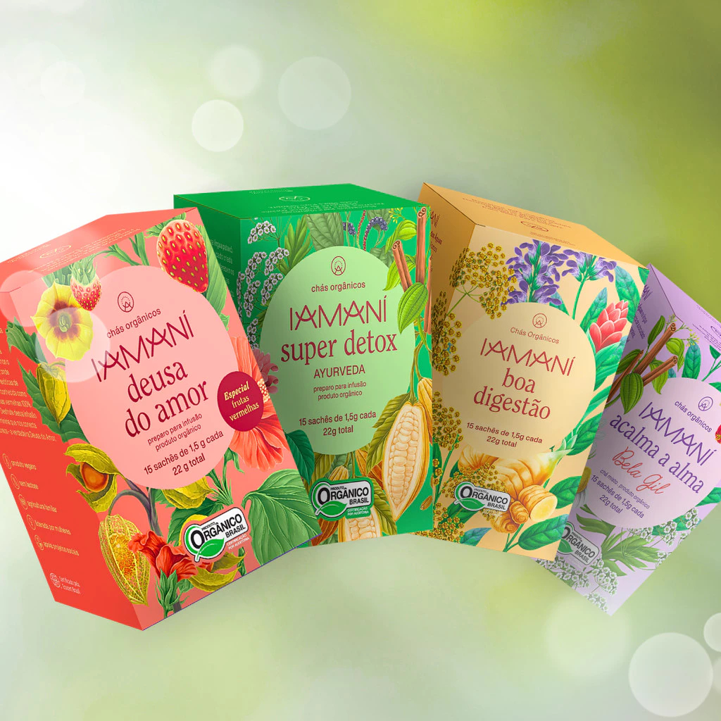 Chá Orgânico Iamaní - Escolha Sabores! em Oferta na Shopee
