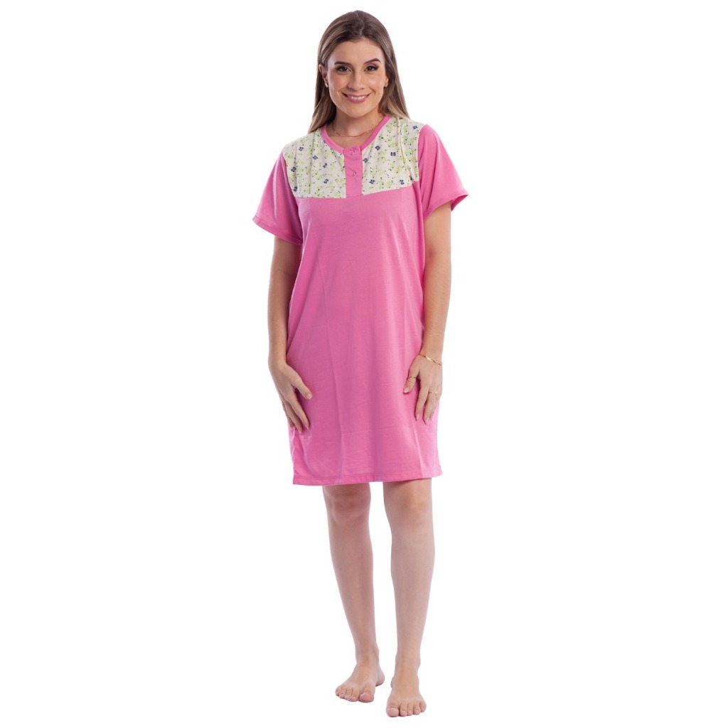 Camisola Manguinha de Botão Senhora Amamentação pós parto Promoção