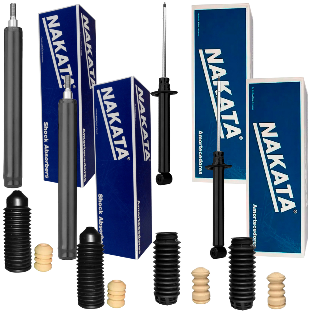 04 Amortecedores Dianteiros Traseiros Originais Nakata Gol Bola G2 G3 G4 1997 até 2009 + Batentes em Oferta na Shopee