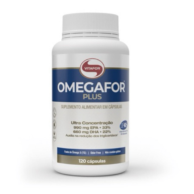 Omegafor® Plus 1000mg - 120 Cápsulas | Alta Potência e Pureza para Coração e Cérebro