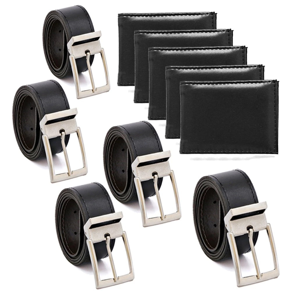 Kit 7 Cintos Social Masculino + 7 Carteiras unissex revenda super oferta em Oferta na Shopee