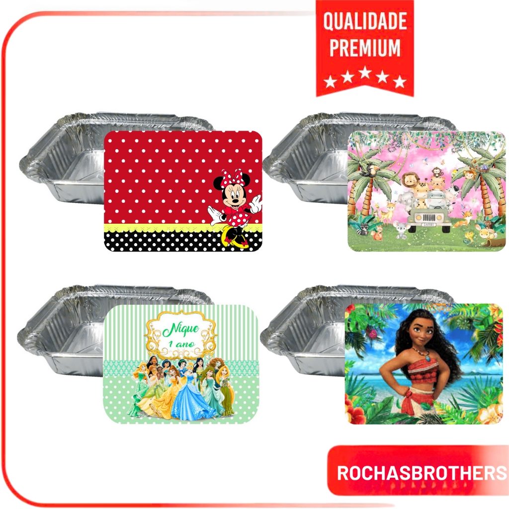Marmitinha Lembrancinha Personalizada com Nome – Festa, Bolo, Guloseima, Salgadinho, doces –20 a 100 unid– Qualquer Tema