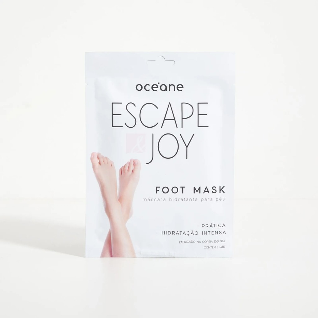 Foot Mask - Mascara Hidratante para Pés com Óleo de Coco (1 Par)