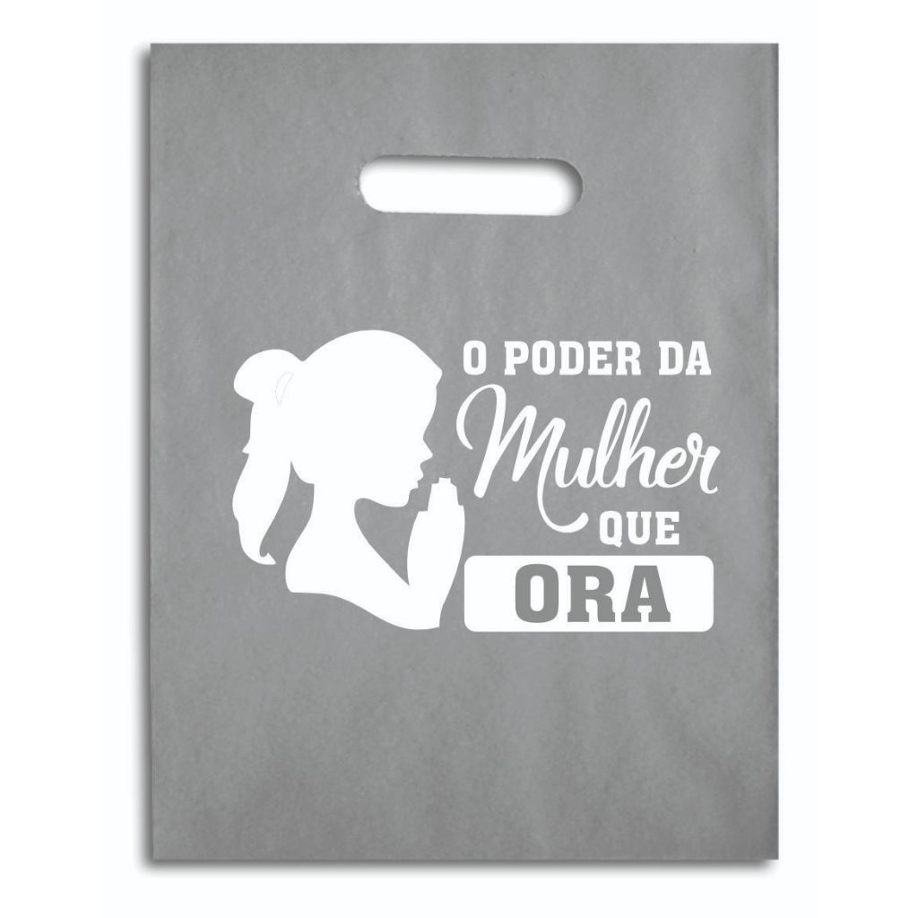 Sacolas Plásticas resistente  25X35 frases mulher 50 unididades  - kits - perfumaria - acessorios - biblia