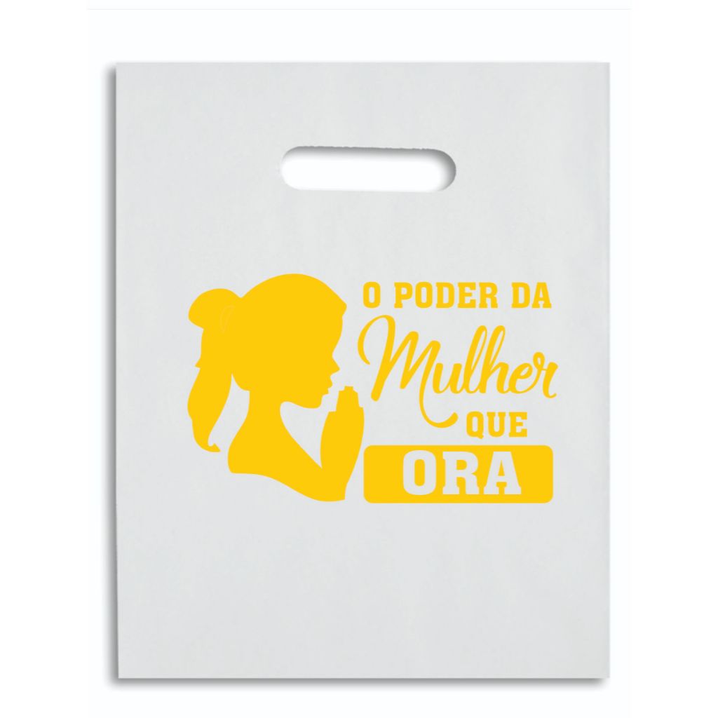 Sacolas Plásticas resistente  20x30 frase mulher  - kits - perfumaria - acessorios - biblia