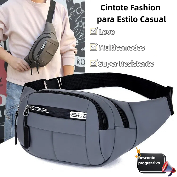 Bolsa De Cintura Impermeavel Unissex Com Multiplos Bolsos Para Esportes E Viagens