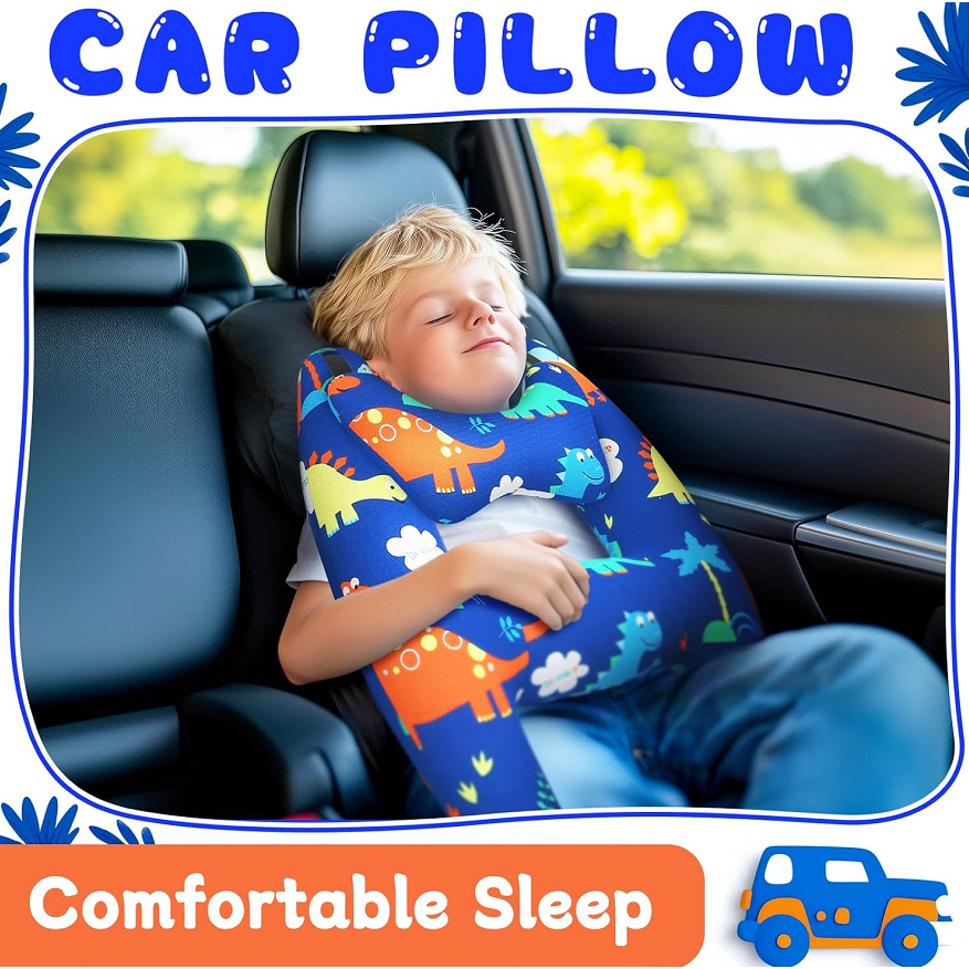 Almofadas Para Carro Infantil H com o passador de cinto de segurança