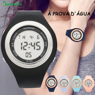 Relógio De Casal Aprova D'água Redondo LED Relógio Feminino Digital Original Eletrônico Unissex em Oferta na Shopee