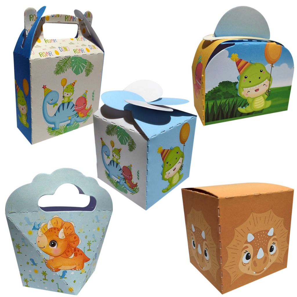 Caixinhas Tema Dinossauro Baby Cute Sem Personalização em Oferta na Shopee