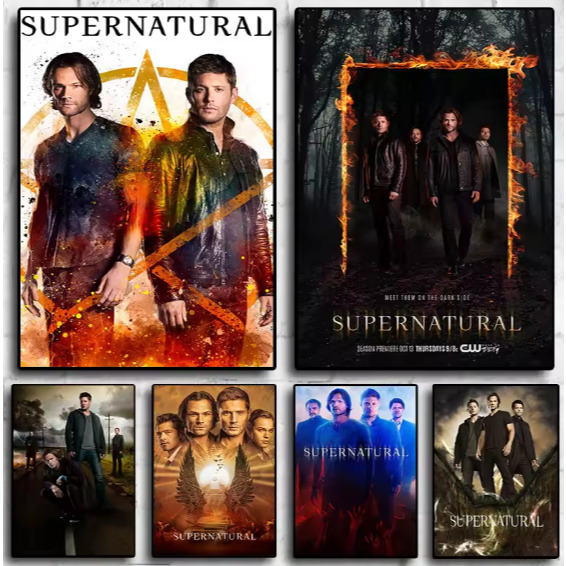 Kit 10 Quadros Decorativos Supernatural Sobrenatural Decoração Série de TV em Oferta na Shopee