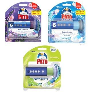 Desodorizador Sanitário Pato Gel Adesivo Aplicador + 6 discos em Oferta na Shopee