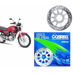 Disco Freio Dianteiro Yamaha YBR 125 E ED K 2000 2001 2002 2003 2004 2005 2006 2007 2008 Cobreq