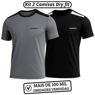 Kit 2 Camisas Dry Fit Esportiva Camiseta Masculina Academia Treino Musculação em Oferta na Shopee