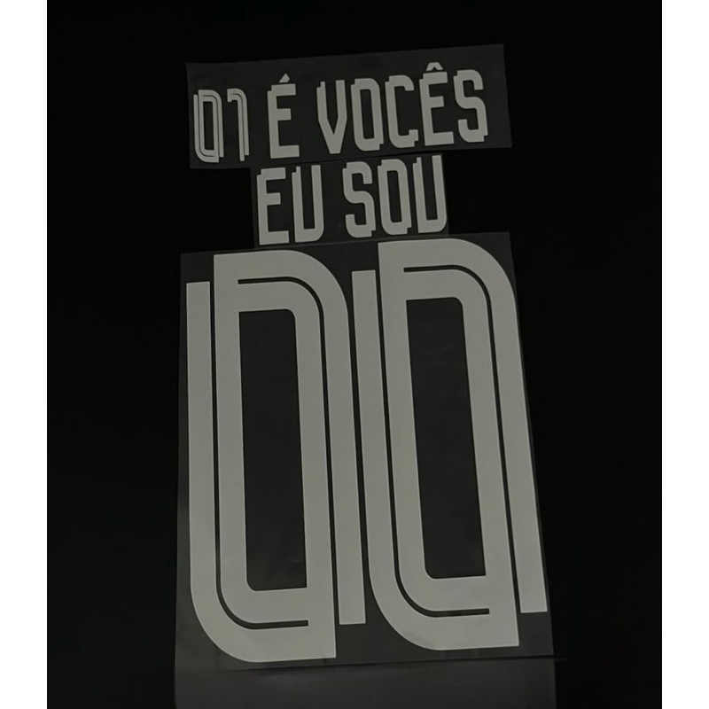 Patch Termocolante Frase Nome Número para você mesmo aplicar em Oferta na Shopee