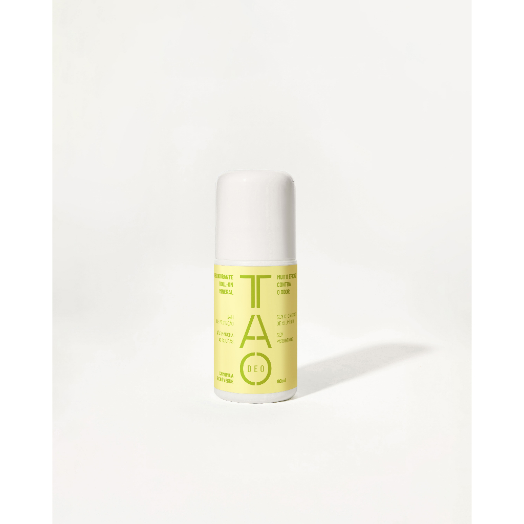 Desodorante Natural Roll-on 60ml Tao Deo Camomila & Chá Verde Vegano Hipoalergênico Com Proteção 24h