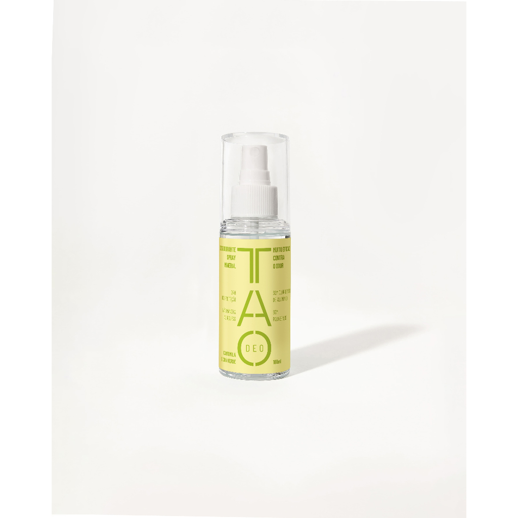Desodorante Natural Spray 100ml Tao Deo Camomila & Chá Verde Vegano e Hipoalergênico Proteção 24h