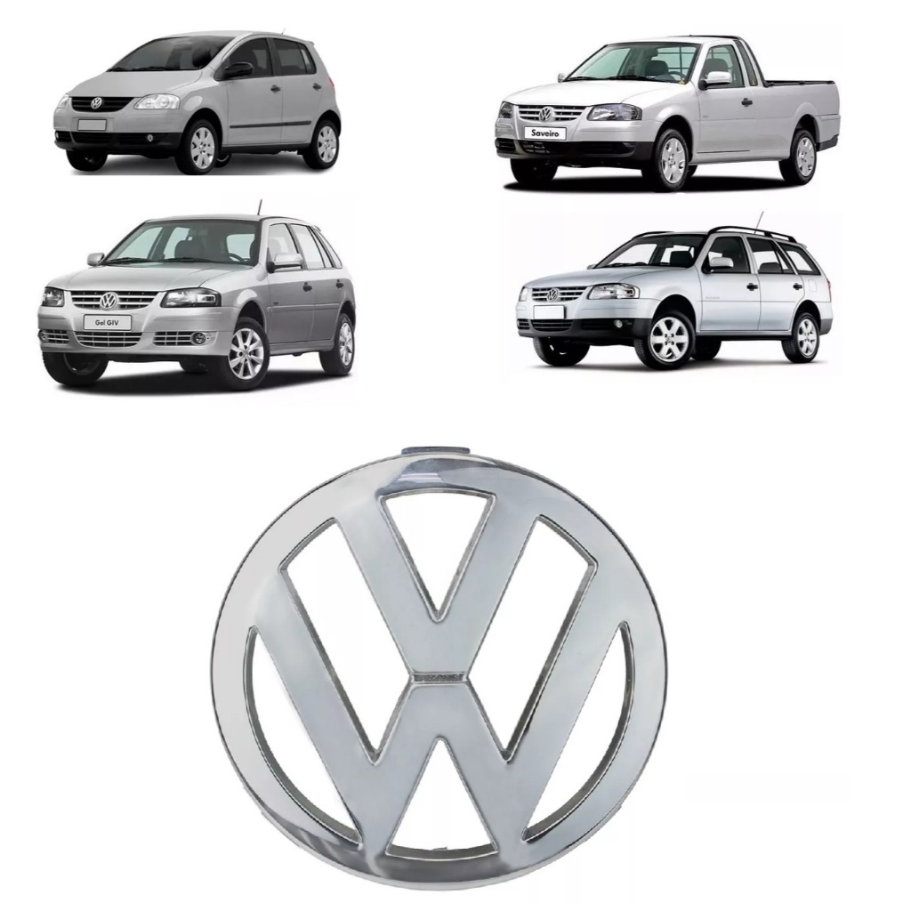 Emblema Vw Parachoque Gol G4  Fox 03 ATE 09  Gol G-4/ Parati G4/ Saveiro GIV 5129