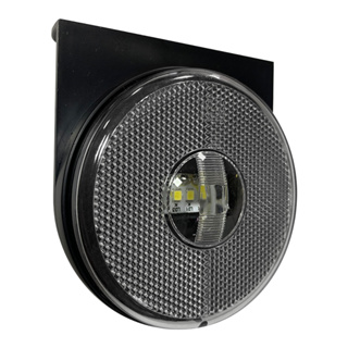 Lanterna Carreta Tipo Randon Led Bivolt 85mm com Suporte - Cristal UN / PAR / KIT em Oferta na Shopee