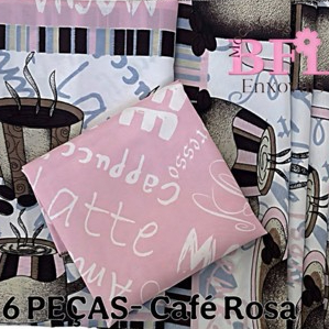 Jogo Americano 6 peças Estampado- Kit De Cozinha 6 Peças- Casa Decoração em Oferta na Shopee