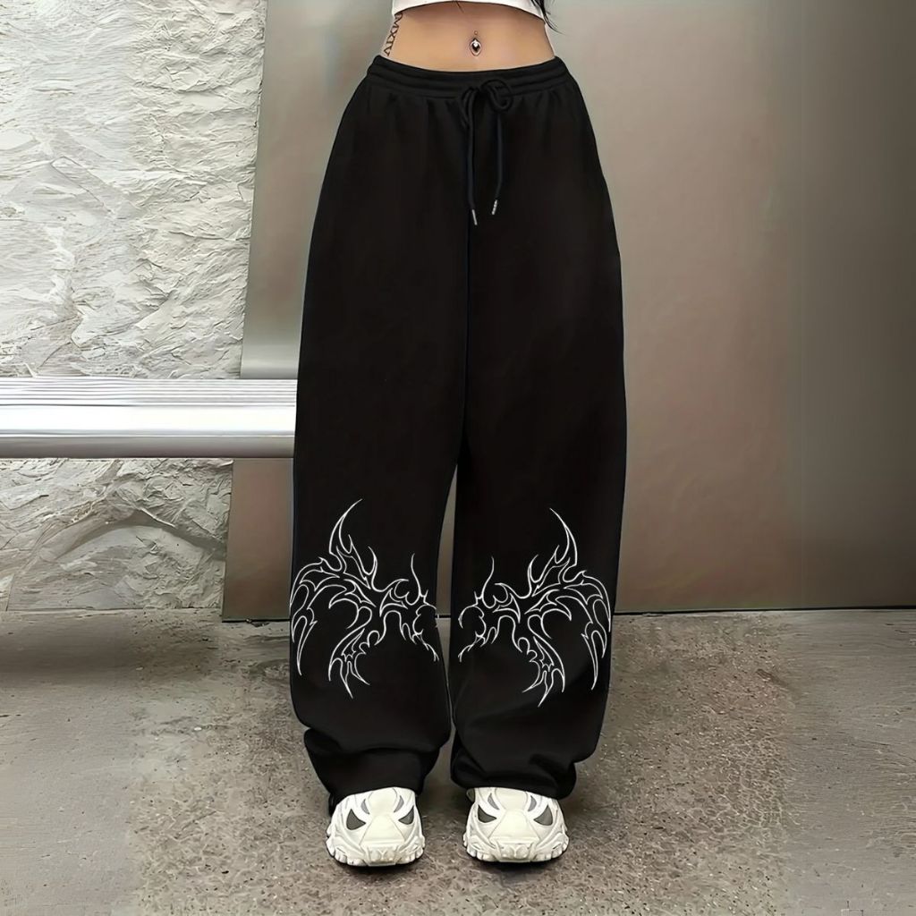 Calça Estilosa Wide Leg Moletom Tecido De Algodão Peluciado Moda Unissex em Oferta na Shopee