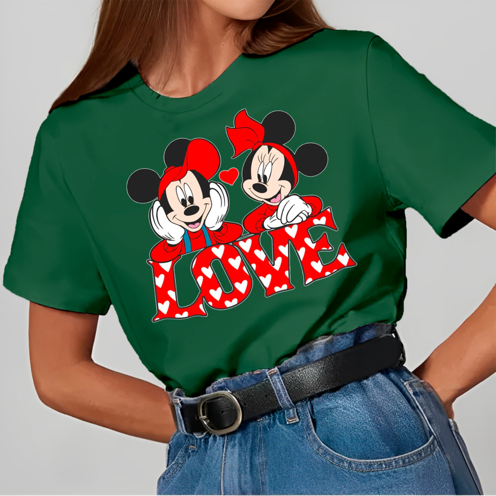 Camiseta Feminina Oversized T-Shirt Disney Despojada Lançamento Confortável 100% Algodão