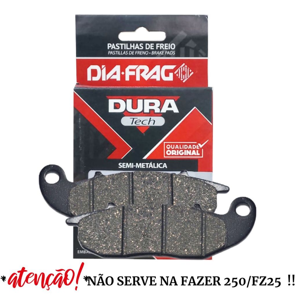 Pastilha de Freio Dianteira Lander 250 / Crosser 150 Abs / Pcx 150 Abs / Pcx 160 Abs Diafrag (Semimetálica) em Oferta na Shopee