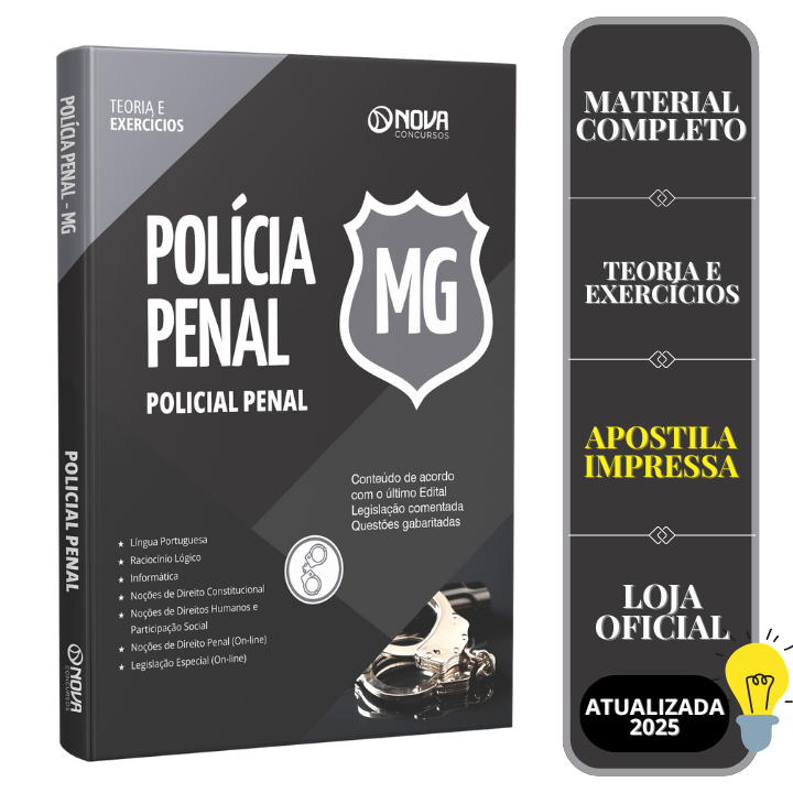 Imagem Apostila Polícia Penal - MG - Policial Penal