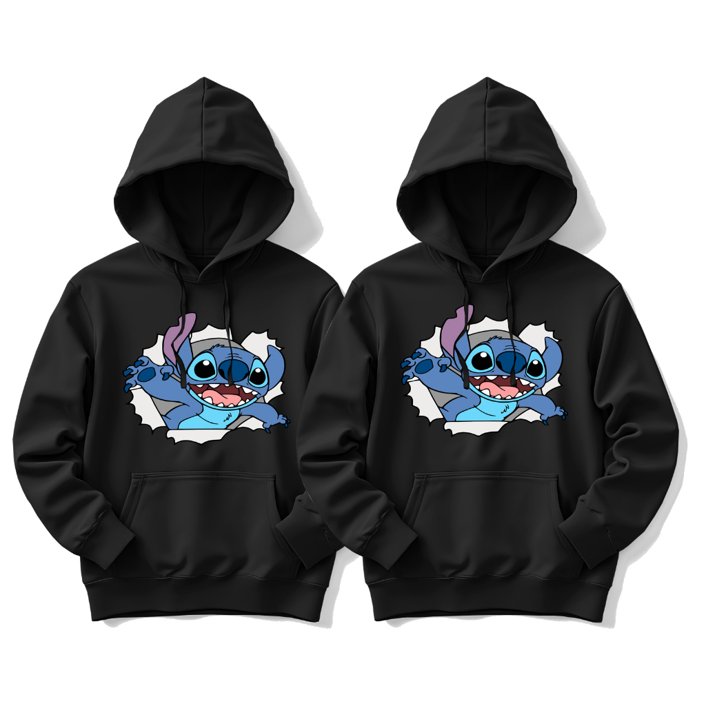 Kit 2 Blusas De Frio Lilo Fofo Moletom Canguru Lilo & Stitch