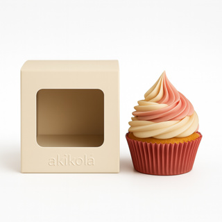 100 Caixa de presente para mini bolo e vela aromática 8x8x8cm - Embalagem Branca - ref12 em Oferta na Shopee