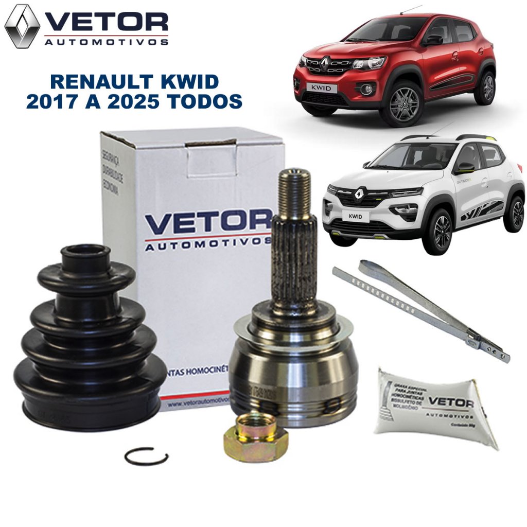 Junta Homocinetica Lado Roda Renault Kwid Todos os modelos Novo VETOR com Nota Fiscal e Garantia