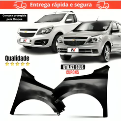 Par/Un Paralama Dianteiro Agile Montana 2009 2010 2011 2012 2013 2014 1ª Linha