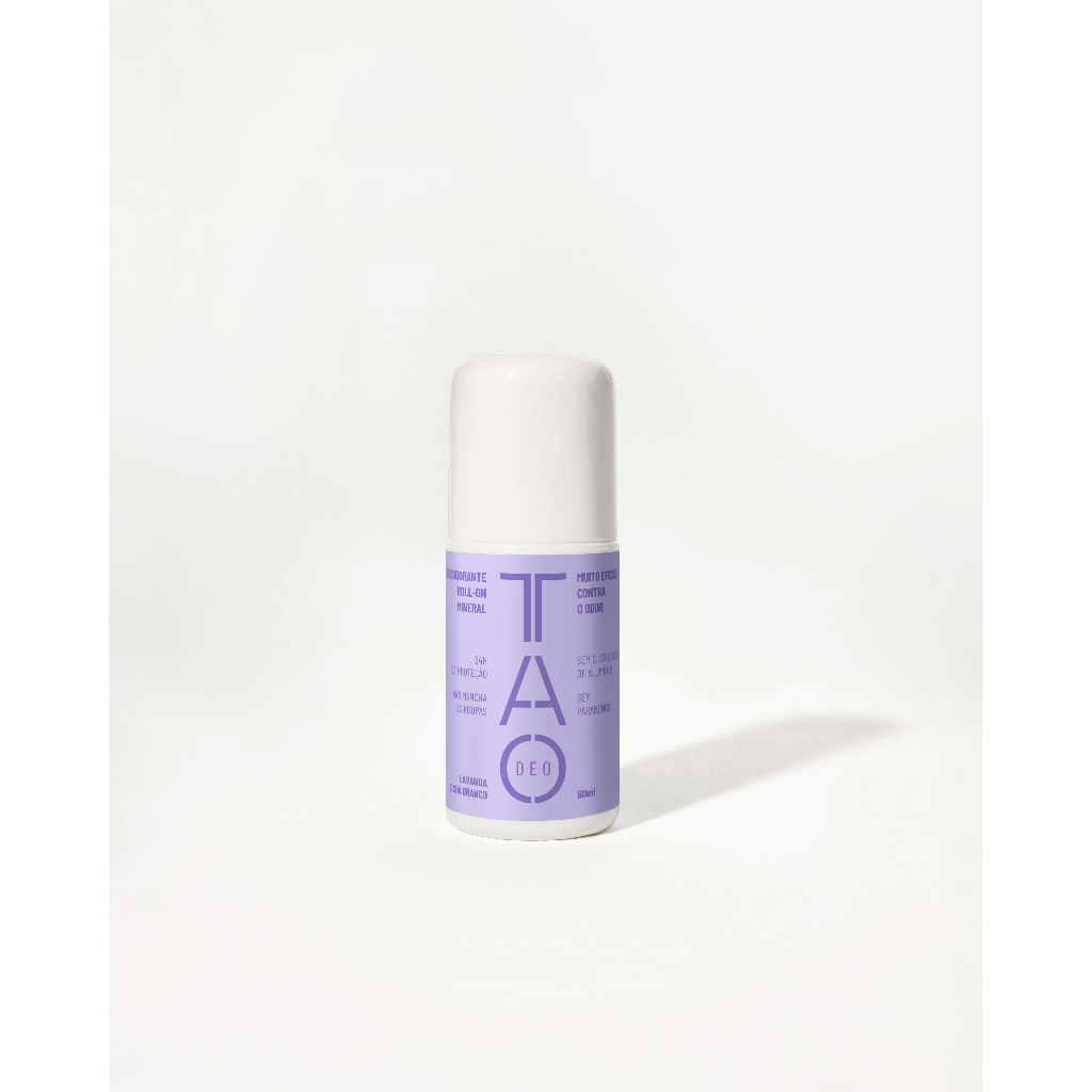 Desodorante Natural Roll-on 60ml Tao Deo Lavanda & Chá Branco Vegano Hipoalergênico Proteção 24h