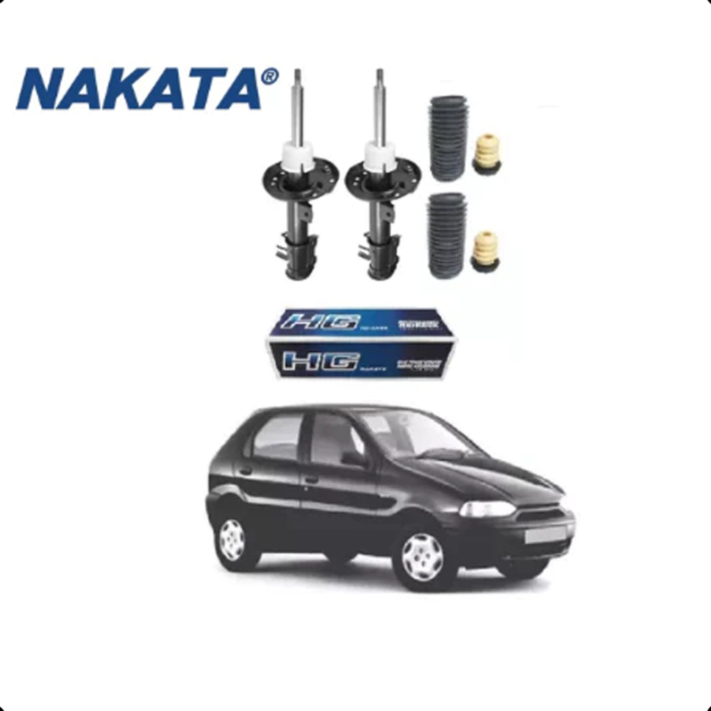 Par Amortecedor Dianteiro Nakata+ Kit Palio 96 97 98 99 2000