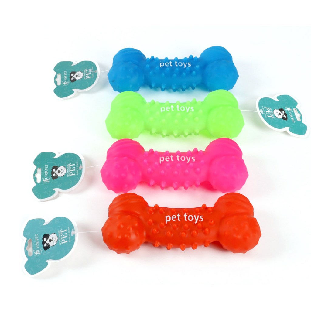 Brinquedo para Pet Cão Mordedor de Silicone Ossinho