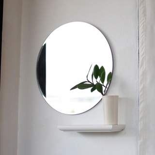 Espelho Redondo Lapidado 40cm com Fita para Sala de Estar Quarto Banheiro Escritório em Oferta na Shopee