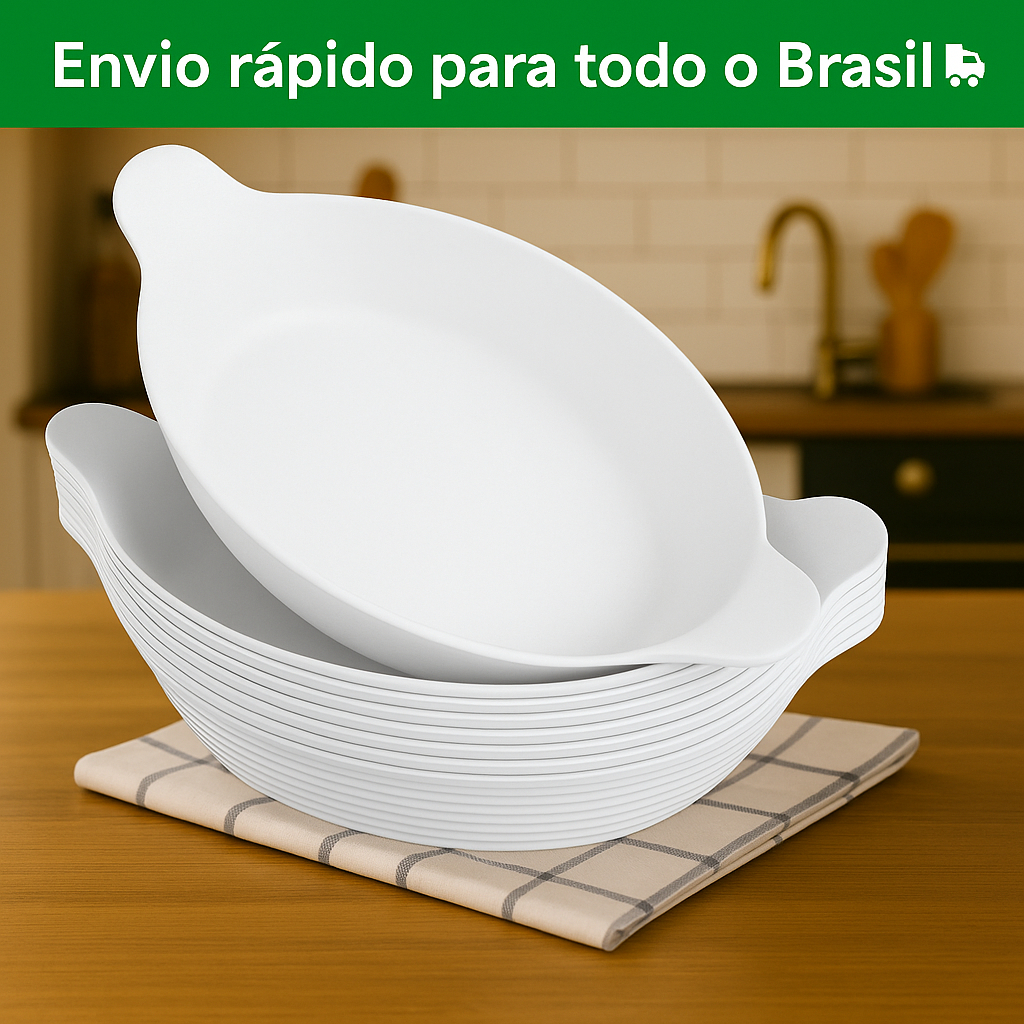 Kit 10 Petisqueira Barquinha Canoa Petiscos Churrasco Festa Frios Para Servir Amendoim Caldo Branca