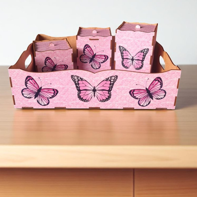 Bandeja Kit Higiene Bebê Adesivado 4 Peças Chá de Bebê Decoração Infantil Presente em Oferta na Shopee