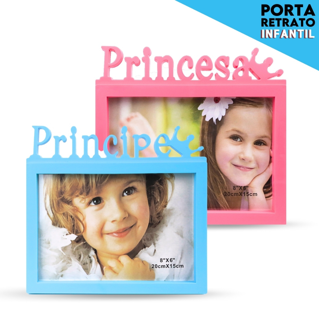 Porta Retrato Infantil Principe ou Princesa Resistente e Moderno 20x15  com Estilo - SHEFA
