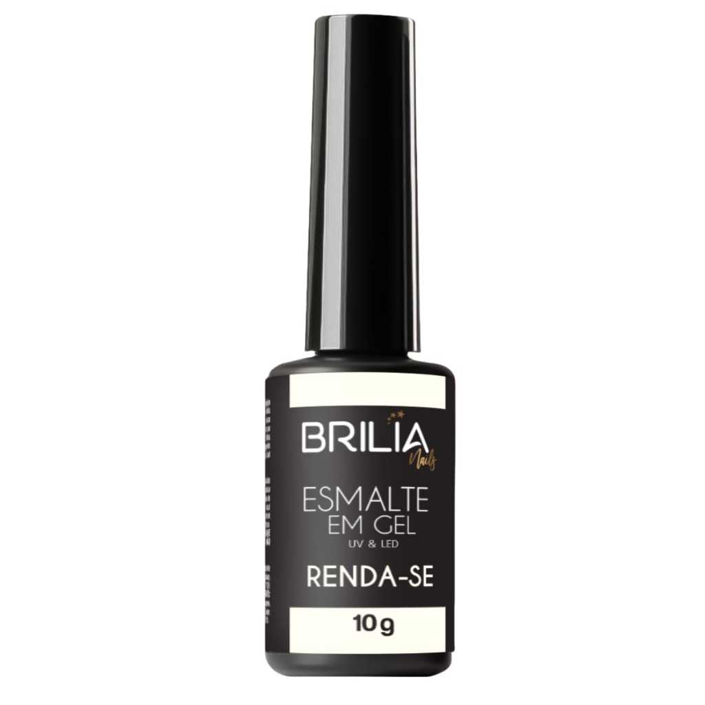Brilia Nails Esmalte Renda-se Gel 10g Cabine Led/Uv por 30 seg