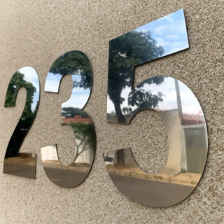 Números Residenciais Aço Inox 30cm em Oferta na Shopee