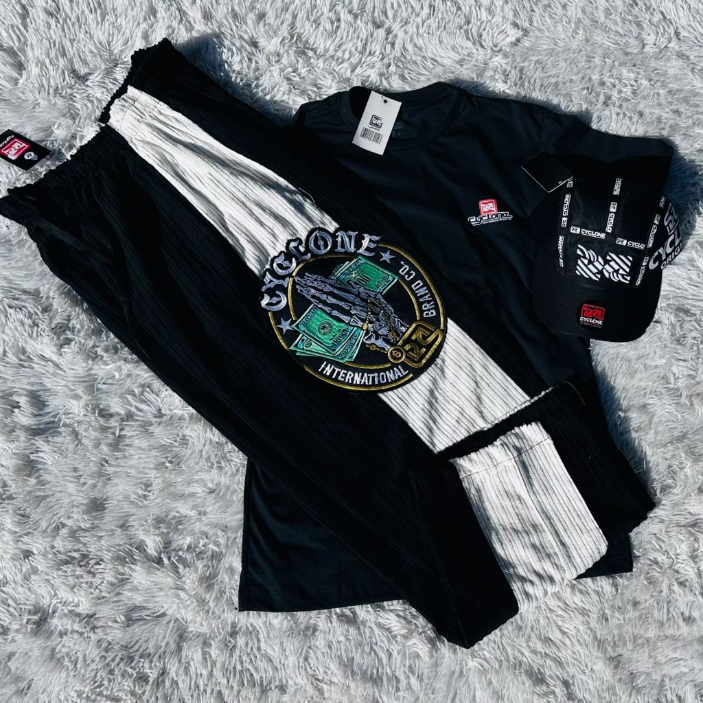 Kit Calça Da Cyclone Veludo New + Camiseta Algodão e Boné Breck