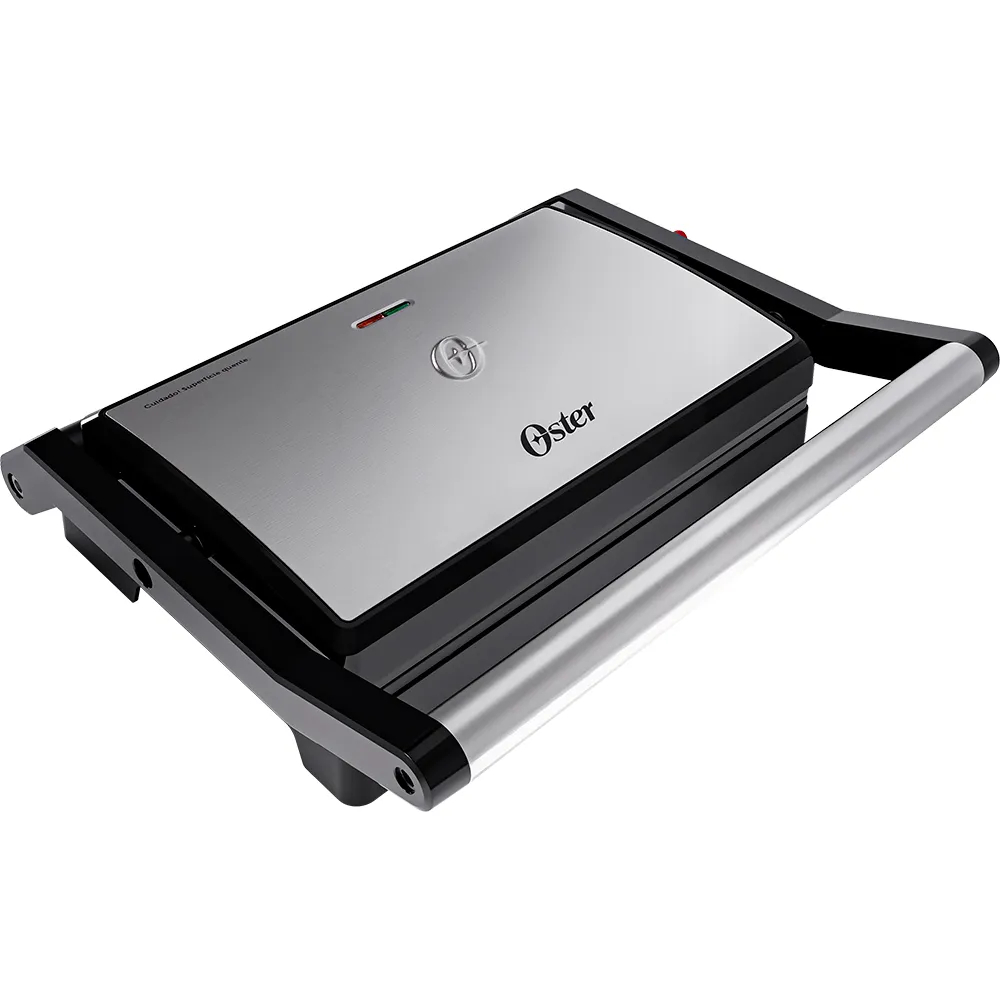 Imagem Mini Grill Elétrico Oster Inox 2 em 1 OGRL230