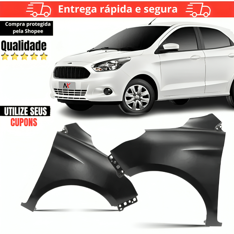 Par/Un Paralama Dianteiro KA 2015 2016 2017 2018 2019 2020 2021 2022 Lameiro Para Lama em Oferta na Shopee