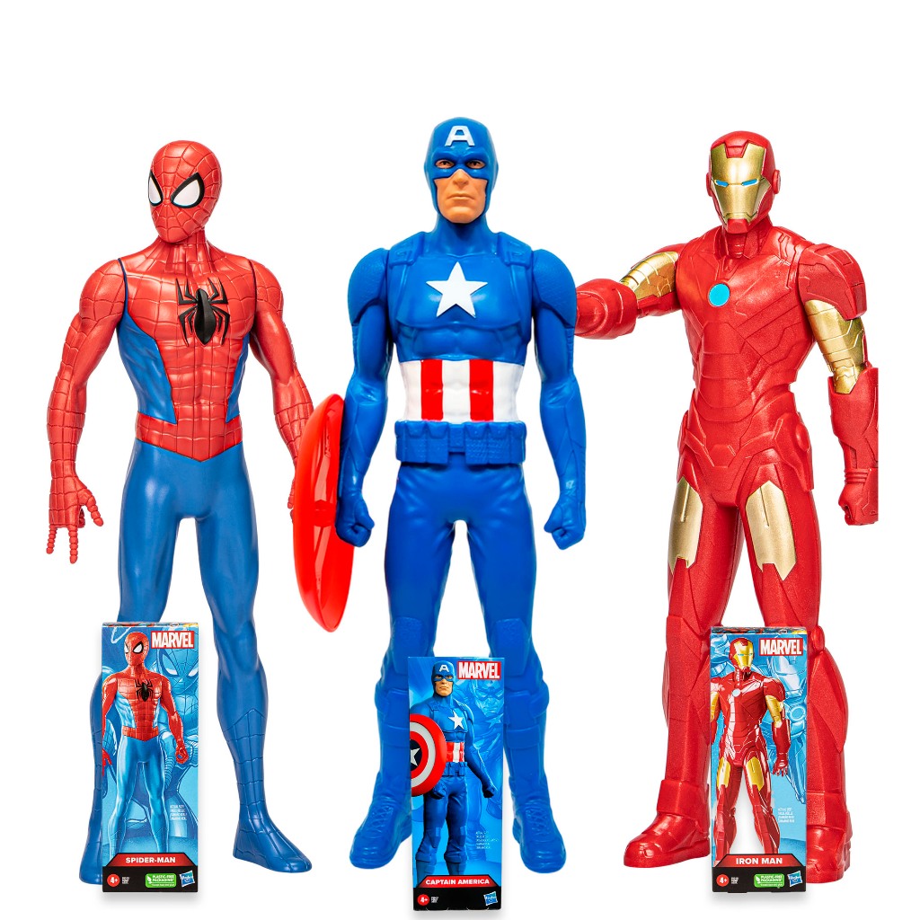 Kit 3 Personagens Marvel Vingadores Expression 20 cm Hasbro F6607 em Oferta na Shopee