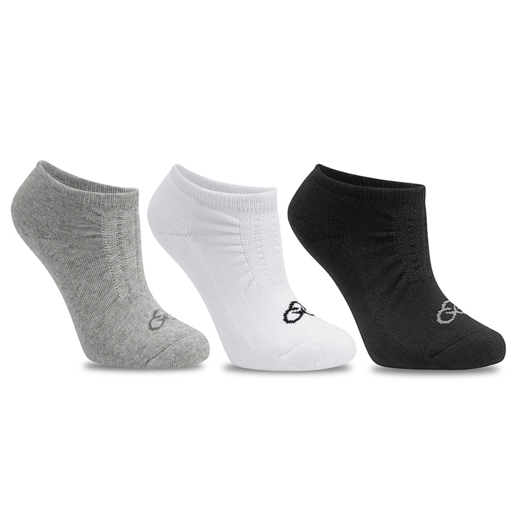 Kit com 3 Pares de Meia Unissex Preta, Branca e Cinza - Olympikus em Oferta na Shopee
