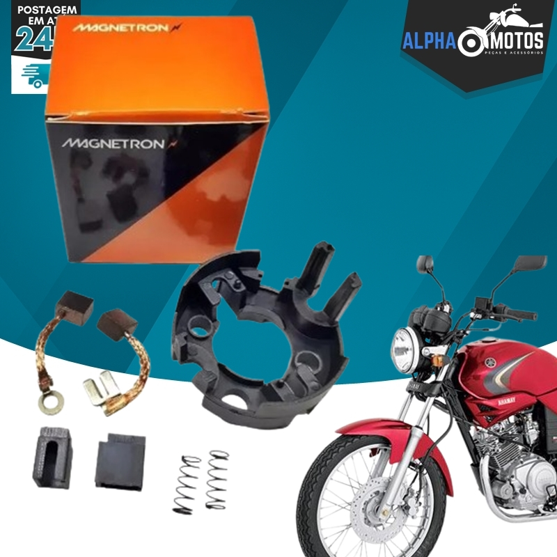Escova Arranque Motor Partida Magnetron Ybr 125 Factor 125 Virago Xt 225 Vblade 250 Tdm 225